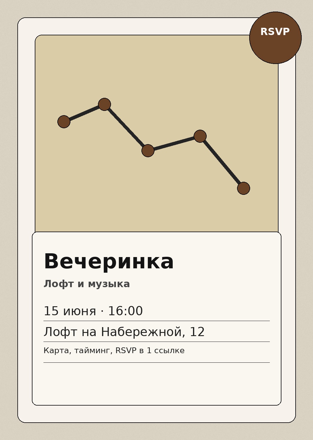 Пример приглашения: Вечеринка